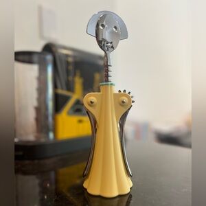 ALESSI - Anna G. Corkscrew in Yellow bottle opener
